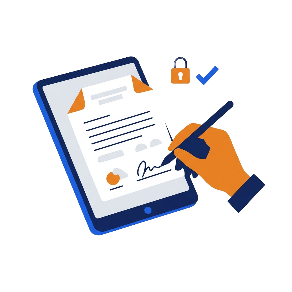 Signer le contrat de domiciliation en ligne