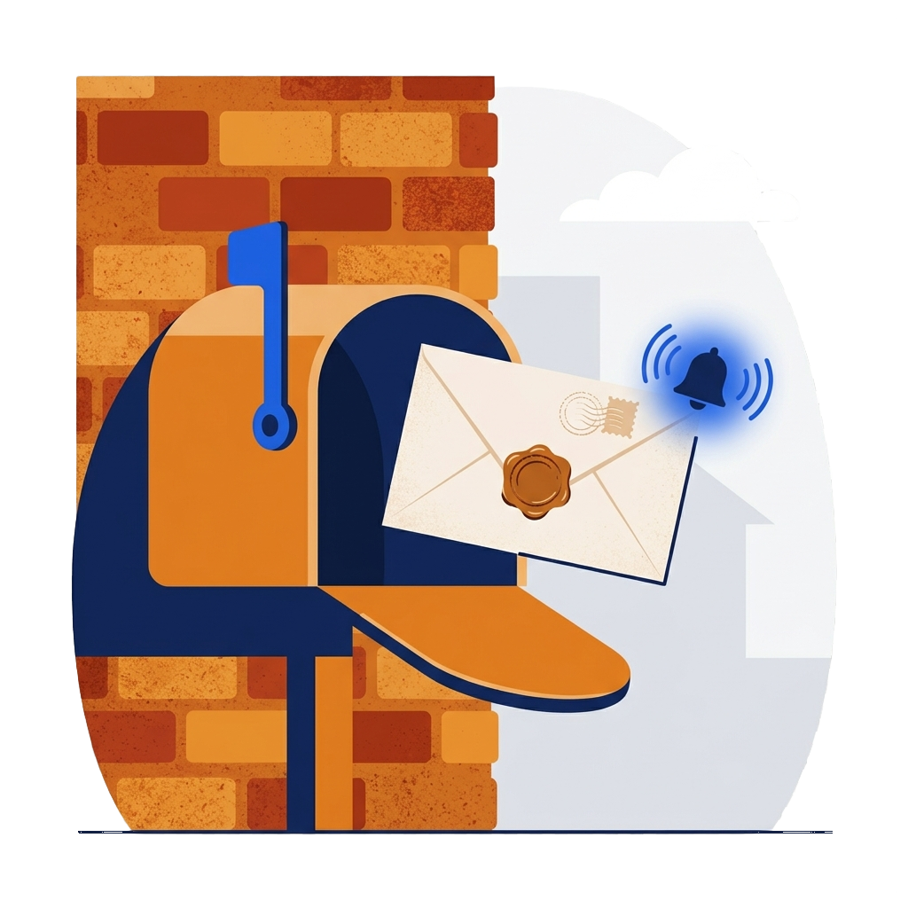 Adresse de siège social active, courrier réceptionné